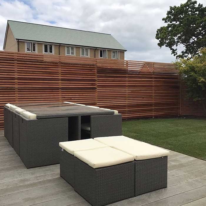 Garden Redesign & Millboard Decking - Smoked Oak - Fleet