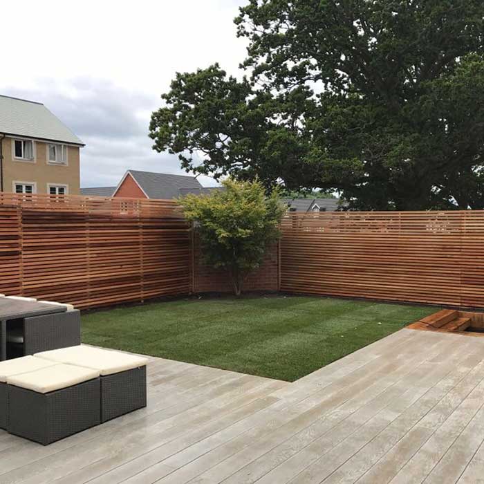 Garden Redesign & Millboard Decking - Smoked Oak - Fleet