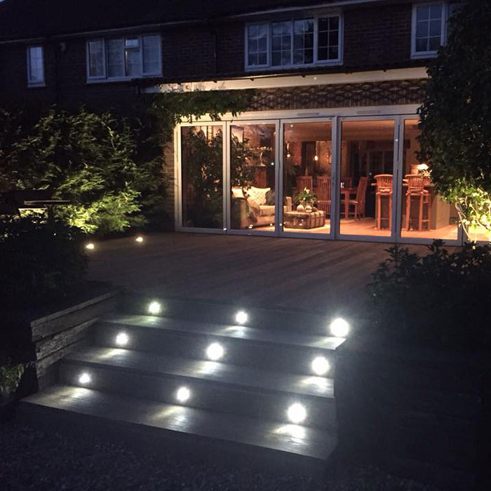 Millboard Golden Oak With Lighting West Sussex