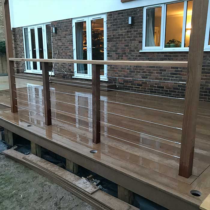 Millboard Decking - Coppered Oak with Pergola - Oxted