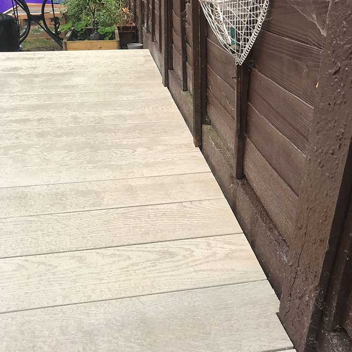 Limed oak Millboard deck completed in Kingston - Kingston Surrey