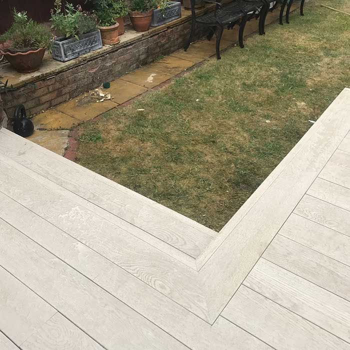 Limed oak Millboard deck completed in Kingston - Kingston Surrey